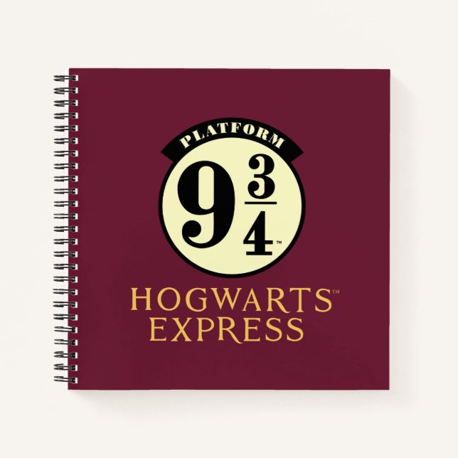 Platform 9 3/4 HOGWARTS™ EXPRESS-Symbol Notizbuch (Vorderseite)