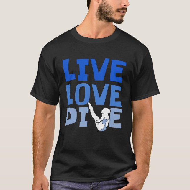 Platform Diver Love  Springboard Diving T-Shirt (Vorderseite)