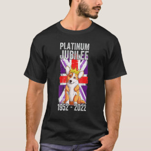 Platin-Jubiläum Niedlicher Corgi 1952 2022 T-Shirt