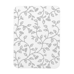 Platin, Schneewehen, Sternenstaub Dekor Design. Magnet