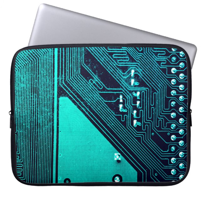 Platine. Elektronische Computerhardware Laptopschutzhülle (Vorderseite)