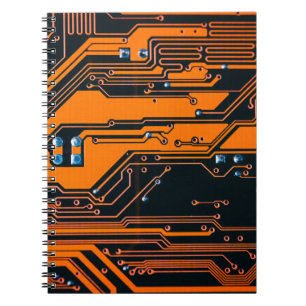 Platine. Elektronische Computerhardware Notizblock