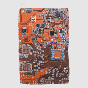 Platine für gedruckte Leiterplatten Orange-Platine Golfhandtuch