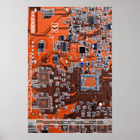 Platine für gedruckte Leiterplatten Orange-Platine