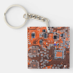 Platine für gedruckte Leiterplatten Orange-Platine Schlüsselanhänger