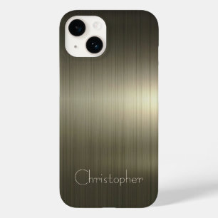 Platinggold Edelstahl-Druck Case-Mate iPhone 14 Hülle