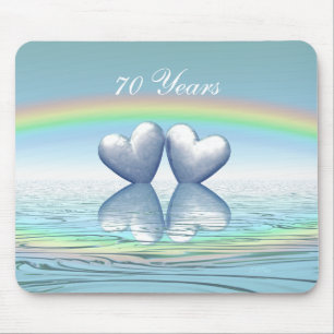Platinherzen zum 70. Jubiläum Mousepad