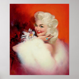 Platinum Blonde Posing Button-Up Poster
