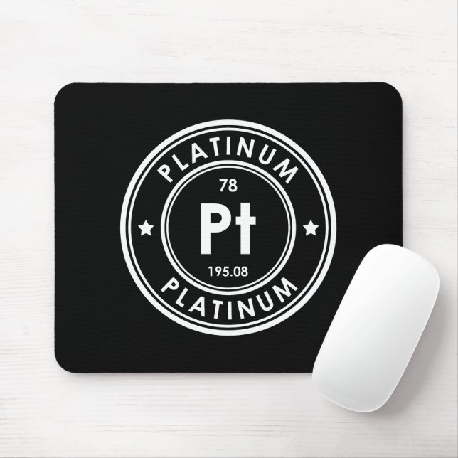 Platinum Element Black Mouse Pad Mousepad (Mit Mouse)