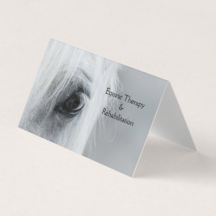 Platinum Equine Individuelle gefaltete Visitenkart Visitenkarten