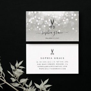 Platinum Glow Hairstylt Visitenkarte