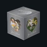Platinum Heart Frames 4 Fotos Würfel<br><div class="desc">Damit dieser einzigartige Sake das ganze Jahr über genießen kann,  warum nicht ein Hochzeitstag-Foto-Würfel mit meinem Herzrahmen,  der Ihre wunderschönen Fotos für sie zu graben?!</div>