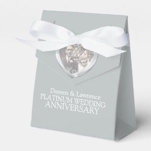 Platinum Hochzeitsherz Foto danke Ihnen für die Bo Geschenkschachtel