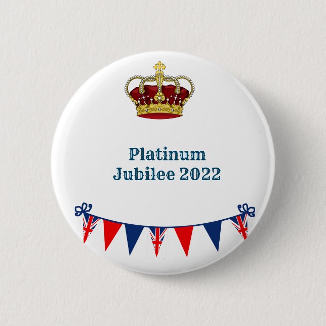 Platinum Jubilee 2022 Button (Vorderseite)
