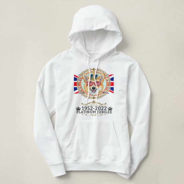 Platinum Jubilee 2022 Union Jack for kids Jubilee Hoodie (Design vorne)
