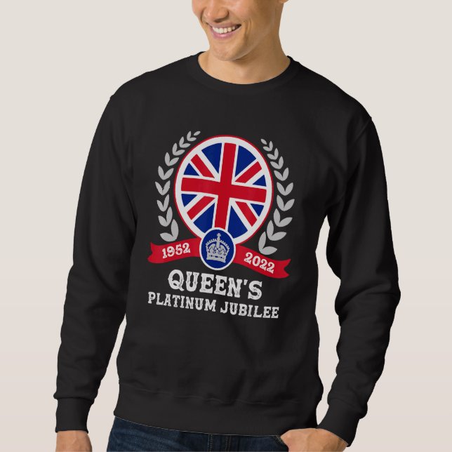 Platinum Jubilee British Queen Monarchy 70 Jahre 1 Sweatshirt (Vorderseite)