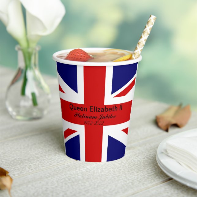 Platinum Jubilee.  Pappbecher (In Situ)