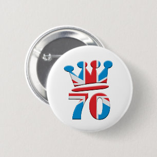 Platinum Jubilee Queen Elizabeth 70 Jahre Button