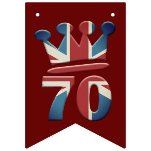 Platinum Jubilee Queen Elizabeth 70 Jahre Jagd Wimpelkette