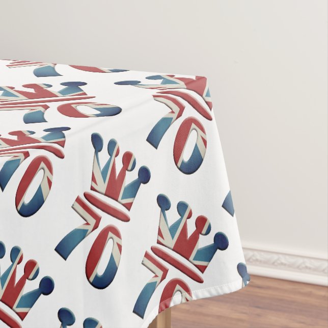 Platinum Jubilee Queen Elizabeth 70 Jahre Tableclo Tischdecke (Beispiel)