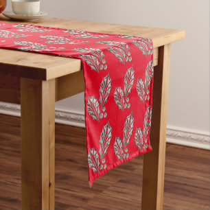 Platinum Silver Holly Table Runner Kurzer Tischläufer