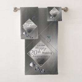 Platinum Smaragdgrün-Jubiläum Badetuch Set