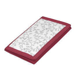 Platinum, Snow Drift, Star Dust dekoratives Design Tri-fold Portemonnaie