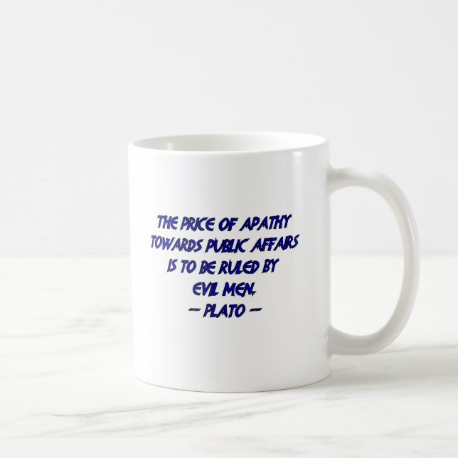 Plato and Evil Men Kaffeetasse (Rechts)