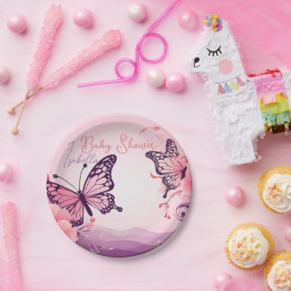 Plato Baby Shower personalizado Pappteller