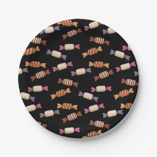 Plato con diseño de dulces de halloween pappteller