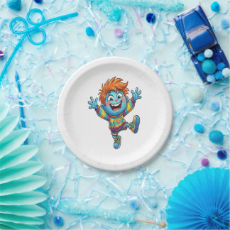 Plato de Cumpleaños Fiesta Infantil Niño Feliz Pappteller