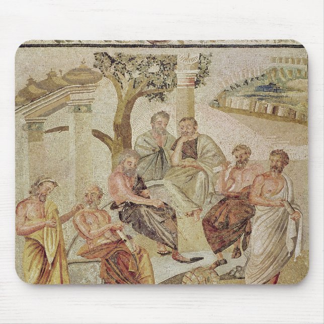 Plato, der mit seinen Schülern sich unterhält Mousepad (Vorne)