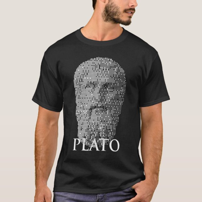Plato Halftone Portrait T-Shirt (Vorderseite)
