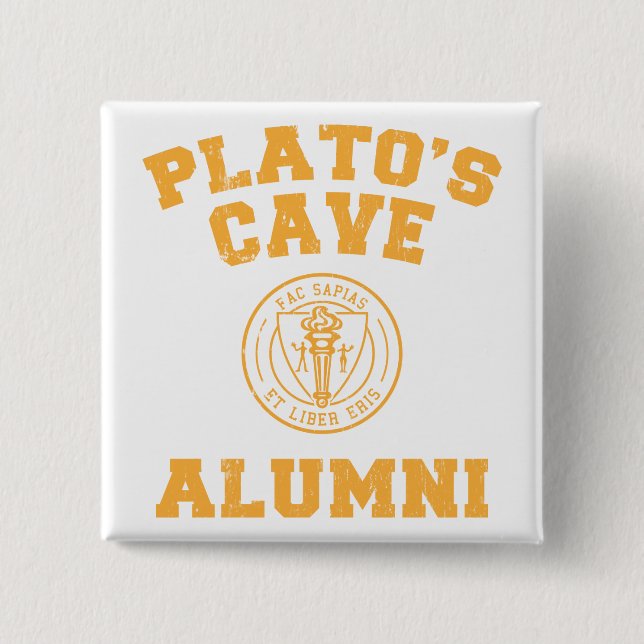 Plato-Höhle-Alumni-Taste Button (Vorderseite)