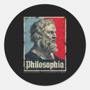 Plato Philosophia Platos Altgriechische Philosophi Runder Aufkleber