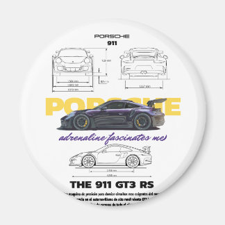 Plato porsche 911 GT3 RS Magnet