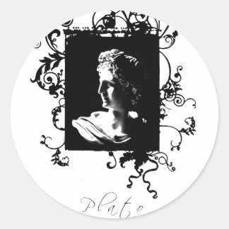 Plato Runder Aufkleber