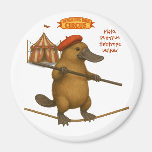 Plato Schnabeltier Seiltänzer Magnet