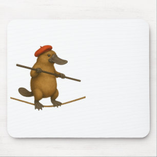 Plato Schnabeltier Seiltänzer Mousepad