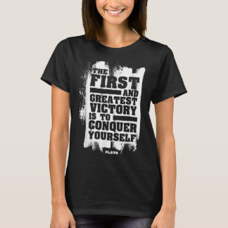 Plato Stoic Mindfulness Zitat Stoicismus Philosoph T-Shirt