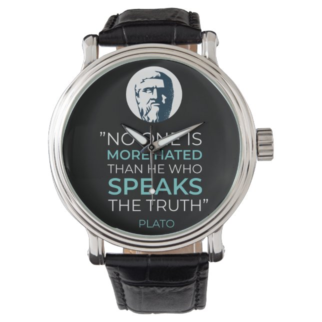 Plato Truth Philosophy Zitat Armbanduhr (Vorderseite)