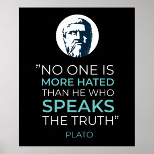 Plato Truth Philosophy Zitat Poster
