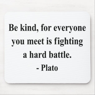 Plato-Zitat 1a Mousepad