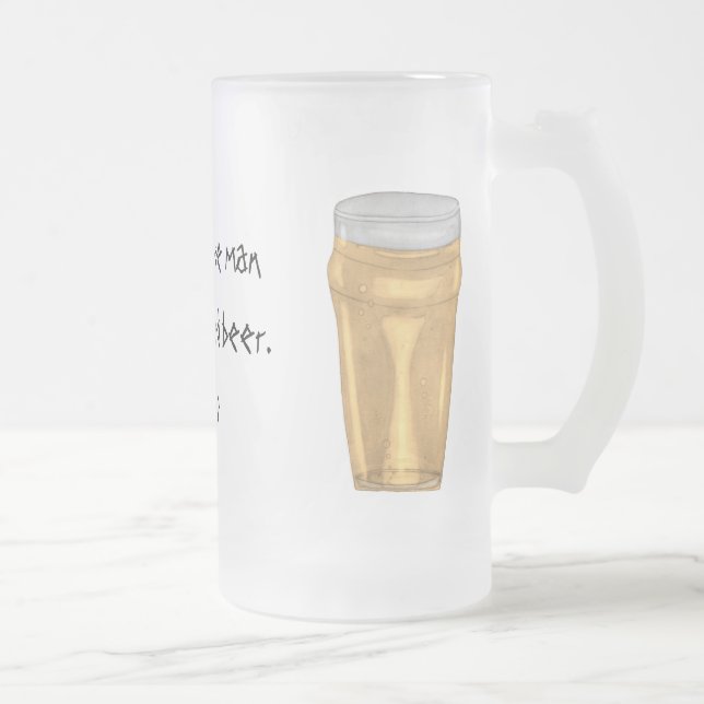 Plato-Zitat-Bier-Tasse Mattglas Bierglas (Rechts)