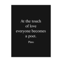 Plato Zitat; die Touch der Liebe