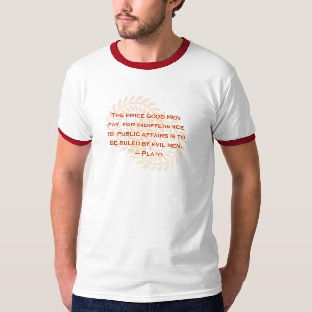 Plato-Zitat-T - Shirt (Vorderseite)