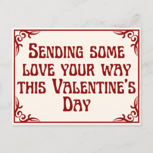 Platonisches Valentinsgruß senden Postkarte