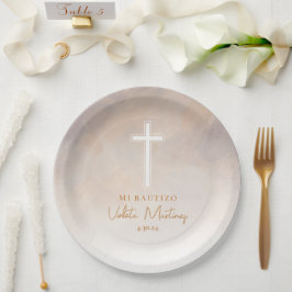 Platos de Bautizo Morado Teller