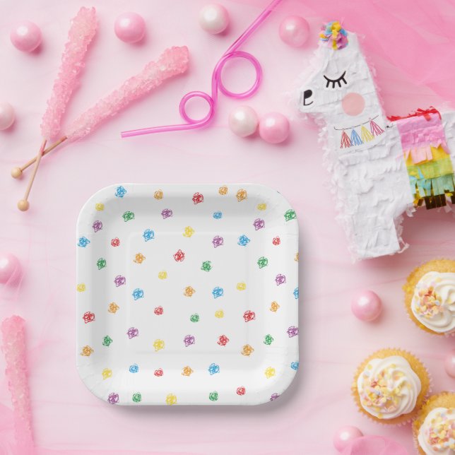 Platos de papel crayon pappteller (Party)