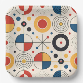 Platos diseño geométrico pappteller